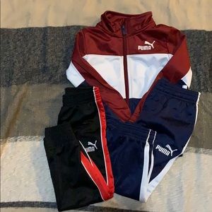 Boys puma track suit